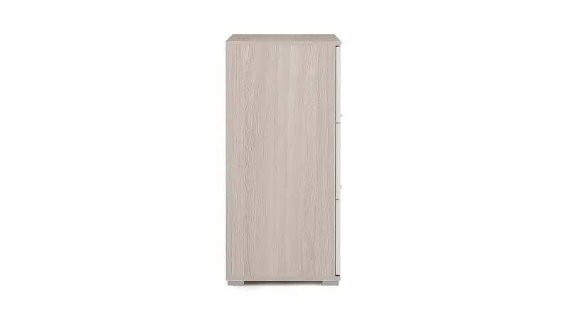 Комод Essey, 3 ящика, цвет Ясень шимо+Белый блеск фото - 4 - большое изображение